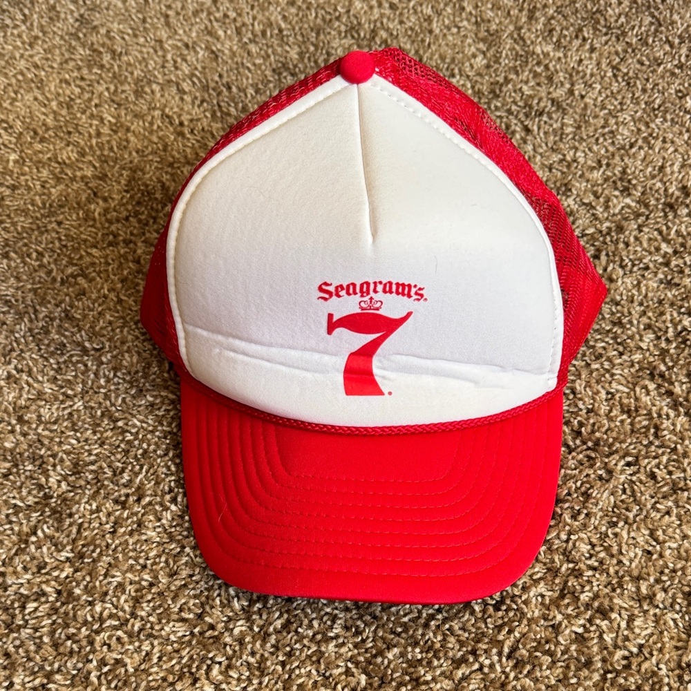 Seagram's Red and White Trucker Hat